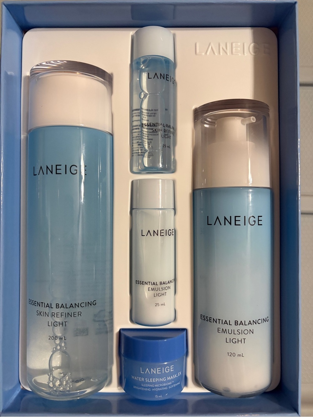 LANEIGE Light Blue Essential Balancing Toner & Emulsion Set